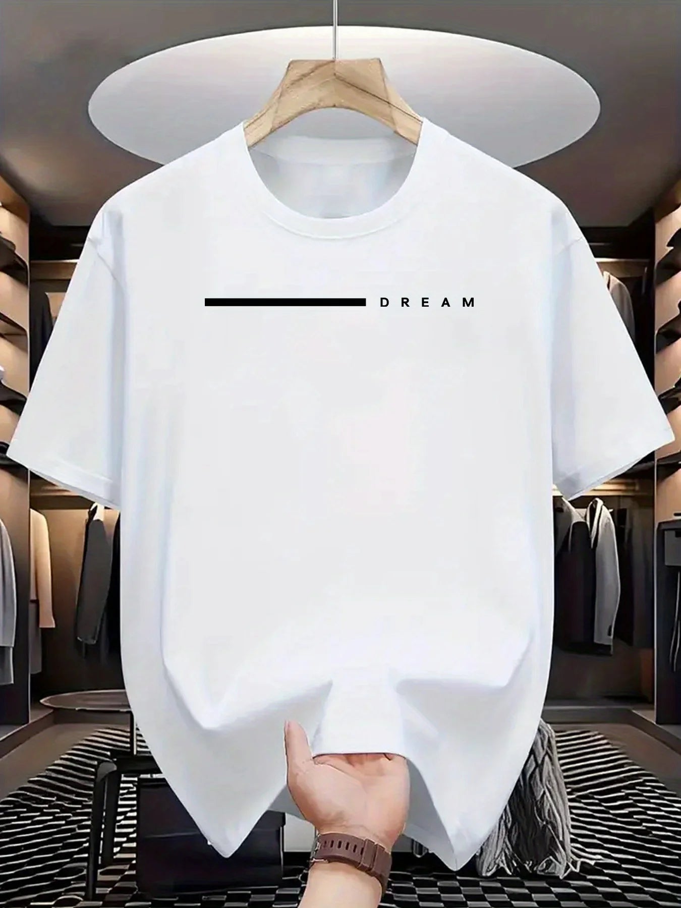 Dream letter Short Sleeve T-shirt for Men