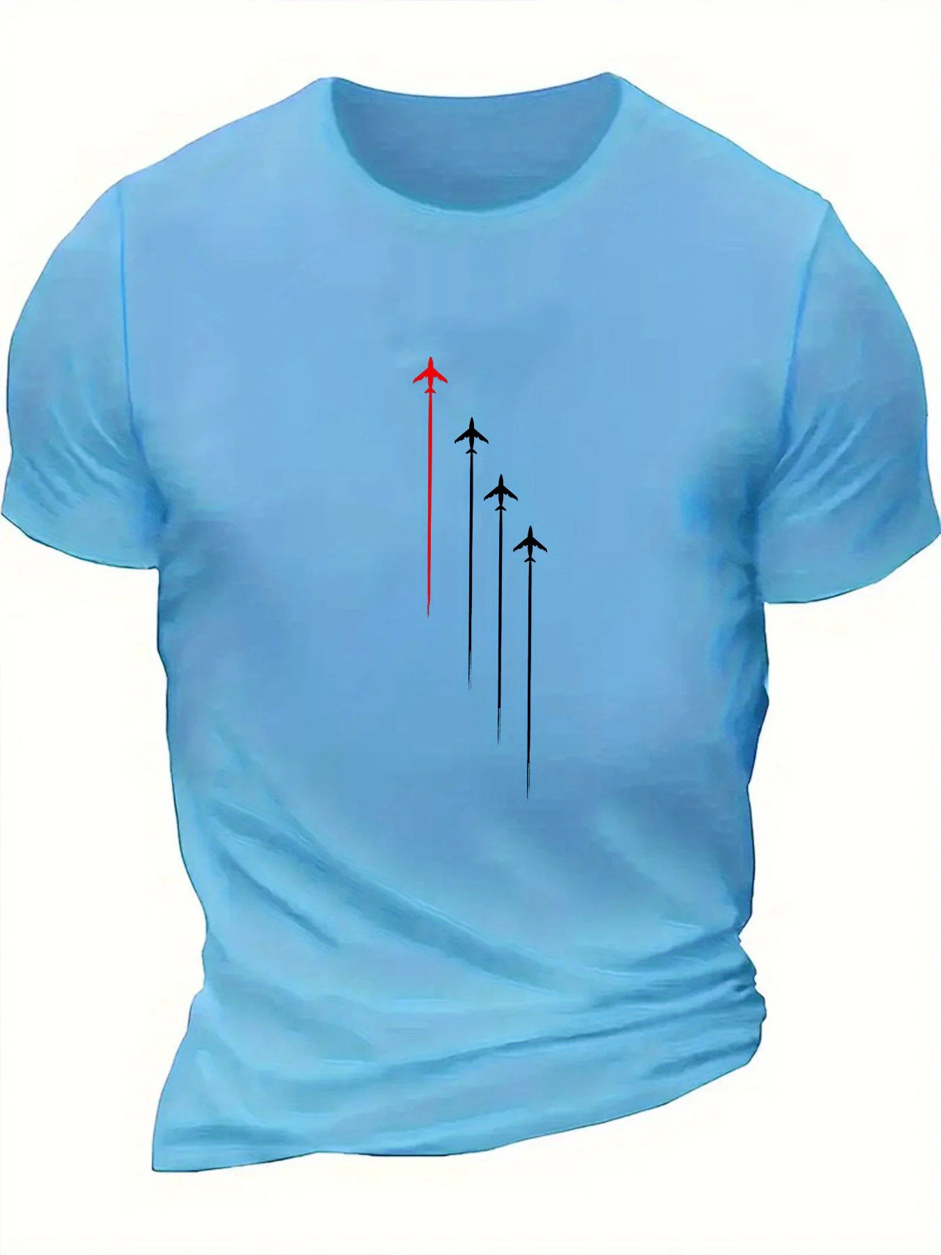 Airplane Up Short Sleeve T-shirt for Men