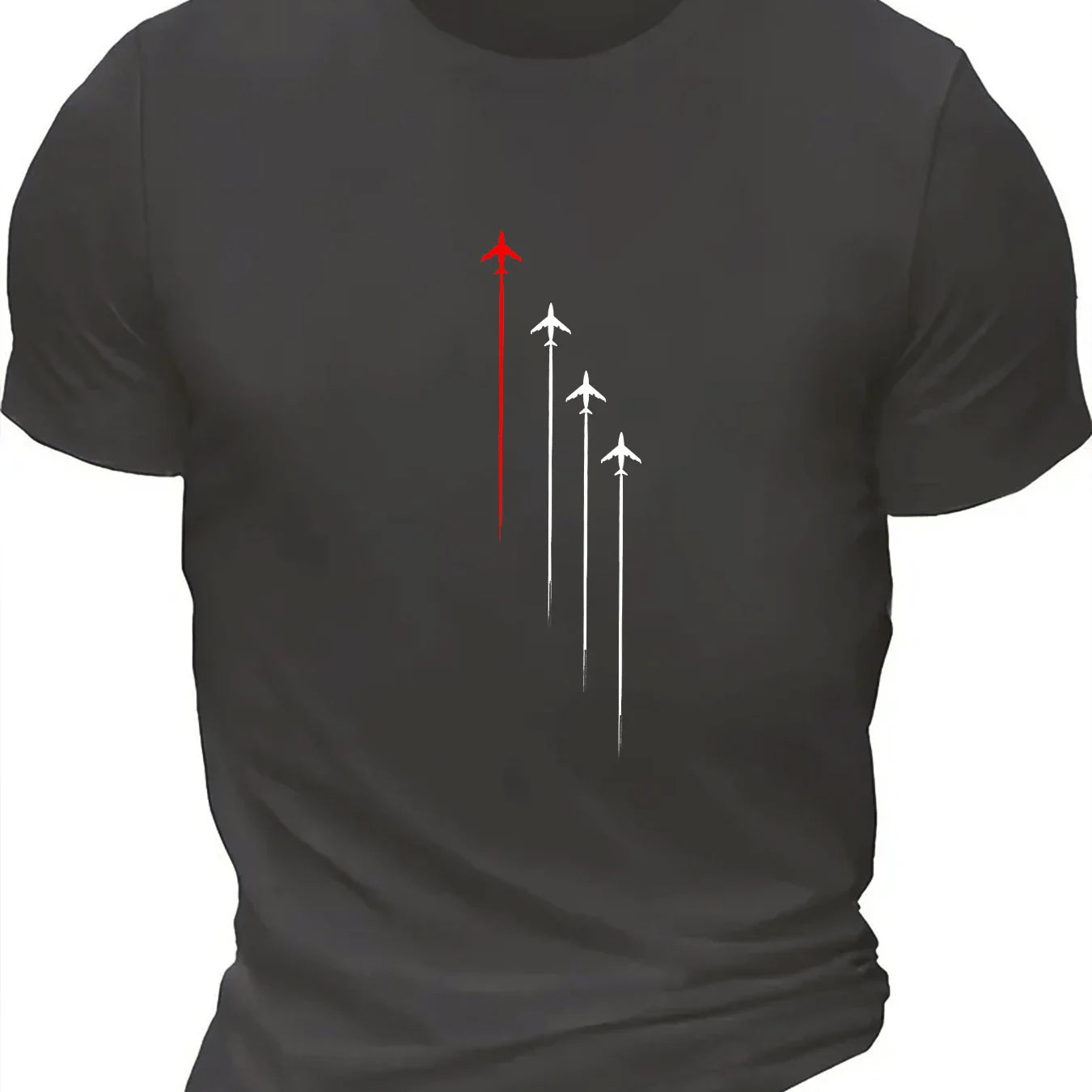 Airplane Up Short Sleeve T-shirt for Men