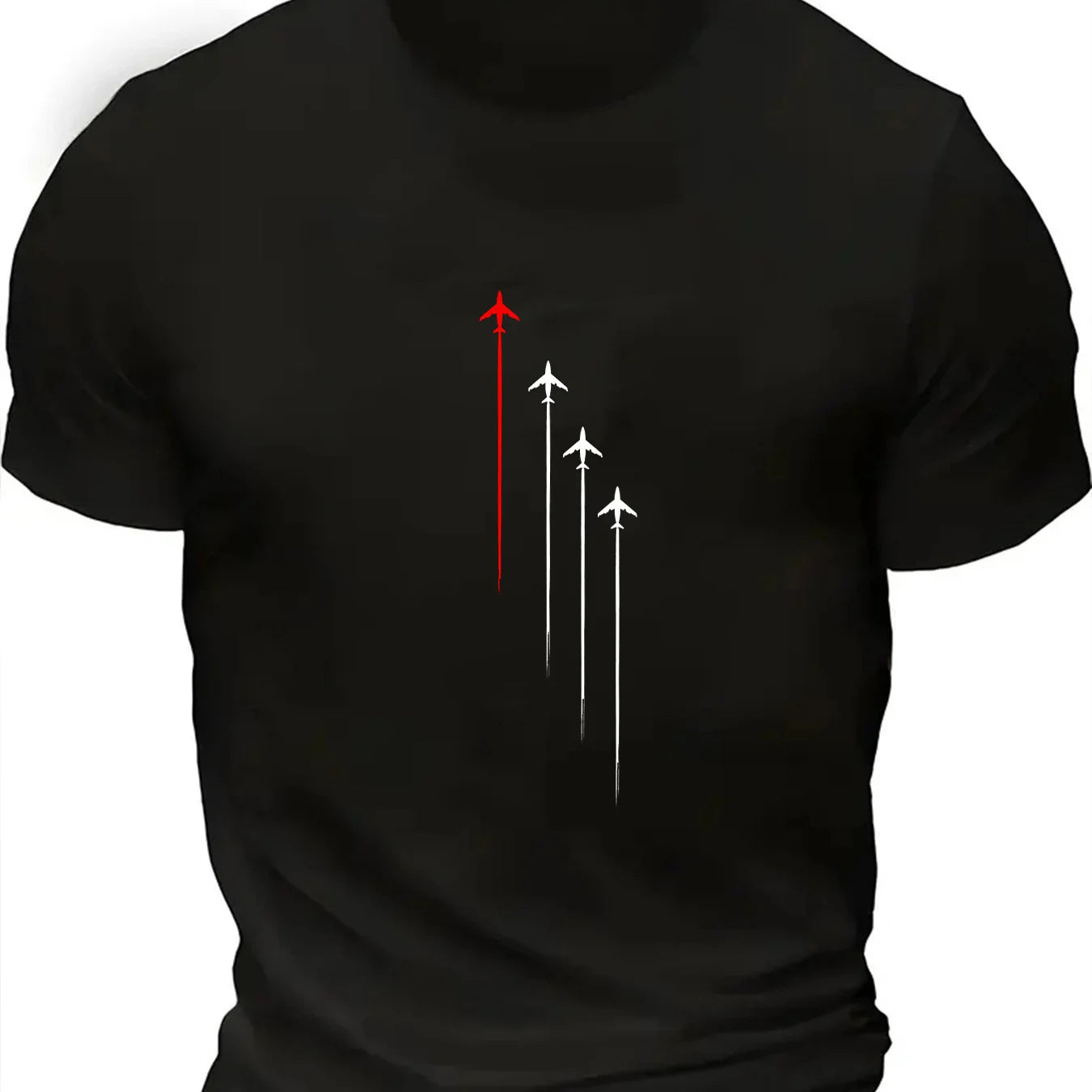 Airplane Up Short Sleeve T-shirt for Men