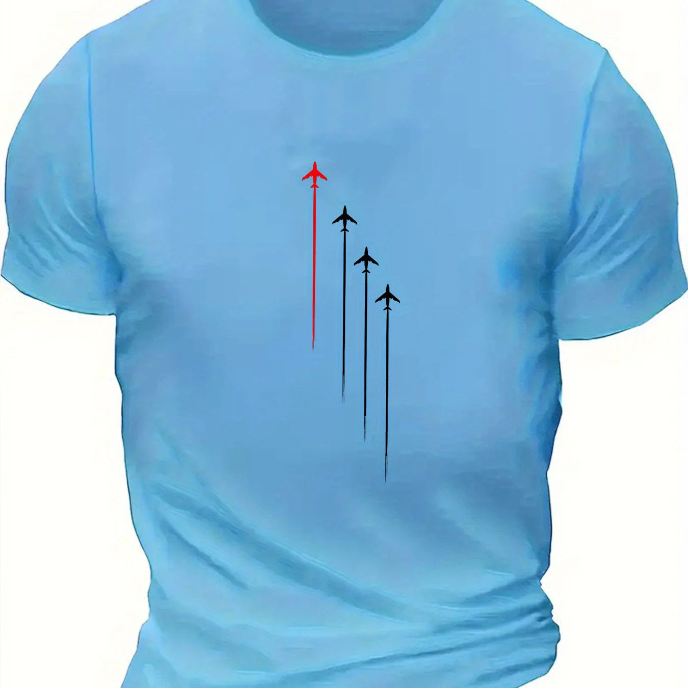 Airplane Up Short Sleeve T-shirt for Men
