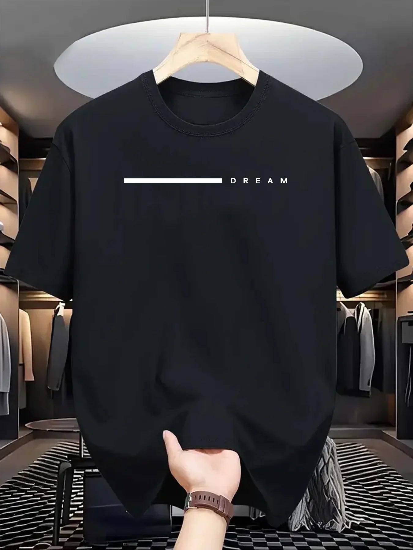 Dream letter Short Sleeve T-shirt for Men