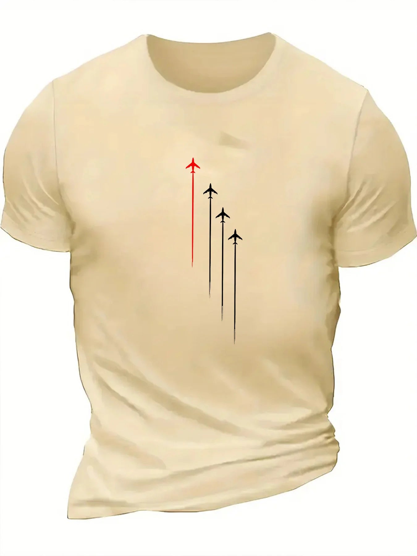 Airplane Up Short Sleeve T-shirt for Men