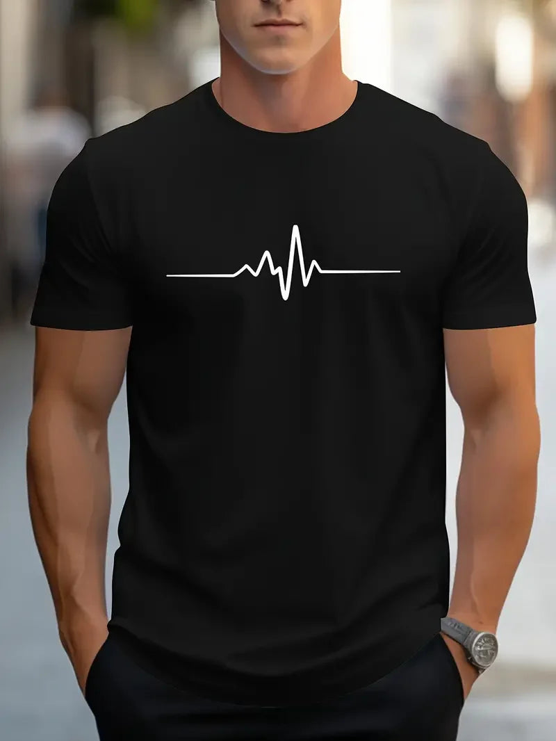 ECG Short Sleeve T-Shirt for Men