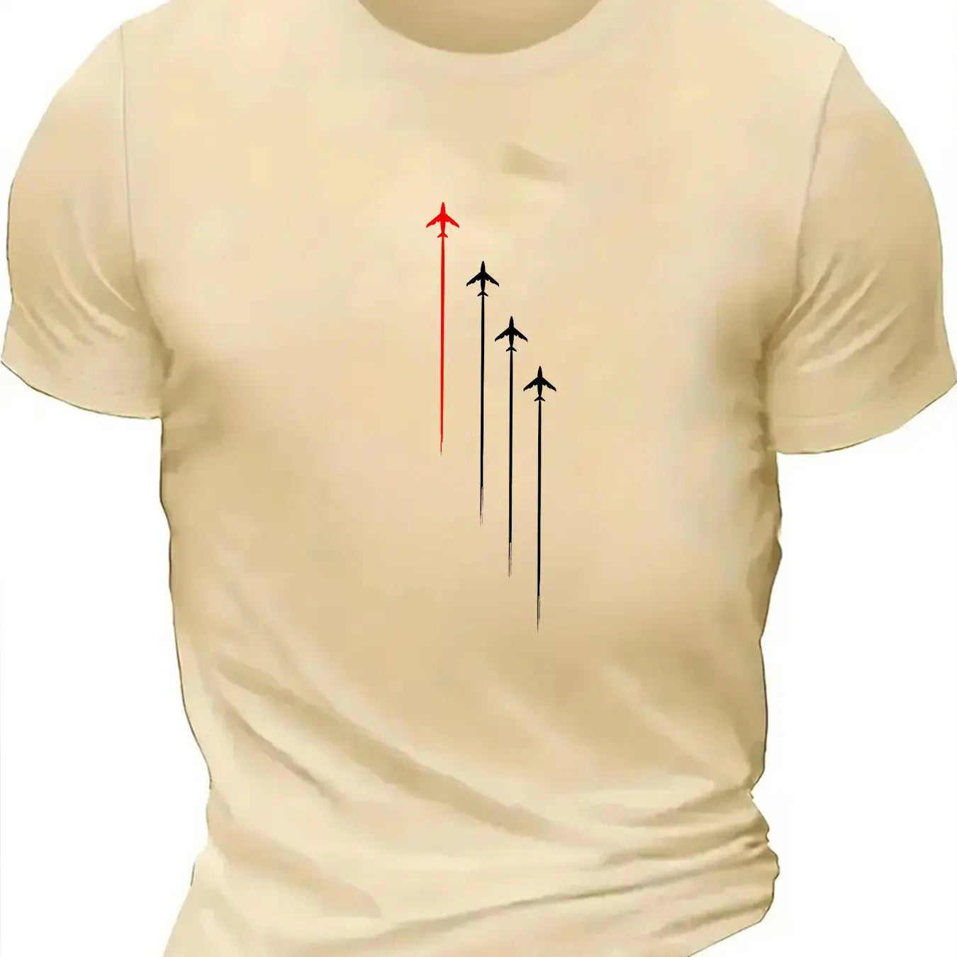 Airplane Up Short Sleeve T-shirt for Men