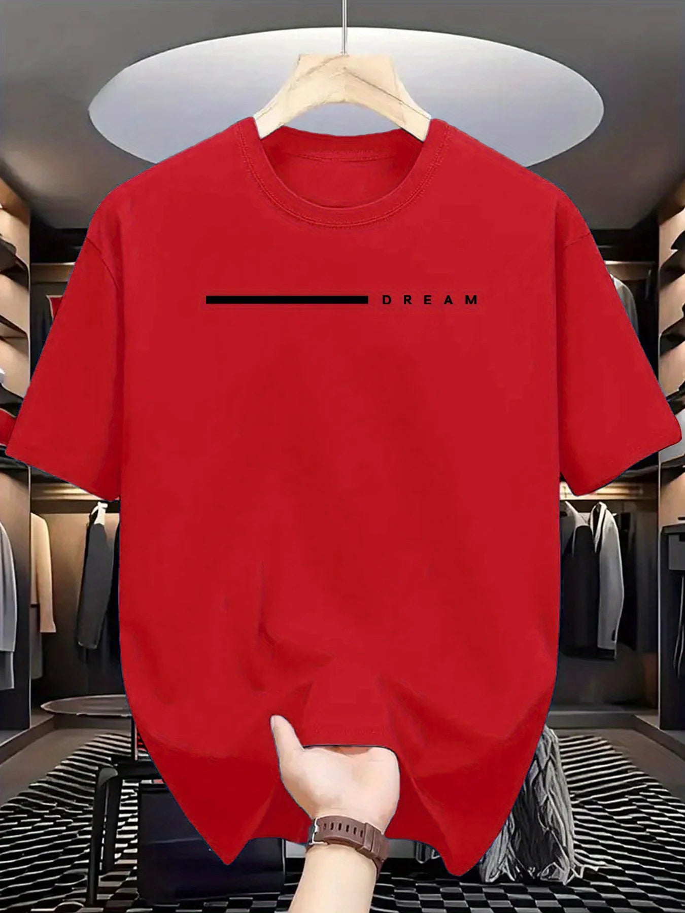 Dream letter Short Sleeve T-shirt for Men