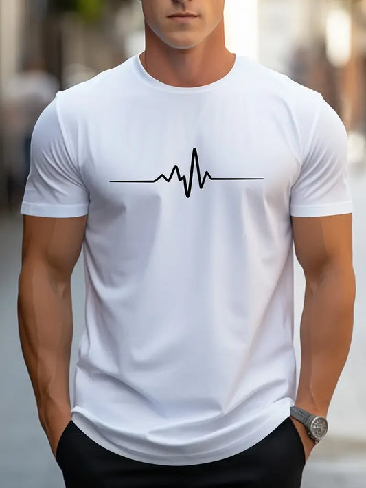 ECG Short Sleeve T-Shirt for Men